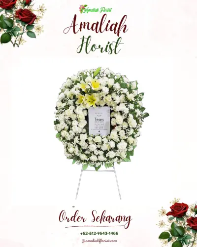 Krans Bunga Duka Cita di Wyndham Opi Hotel Palembang