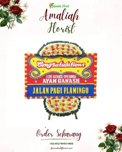 Bunga Papan Congratulation di Wyndham Opi Hotel Palembang